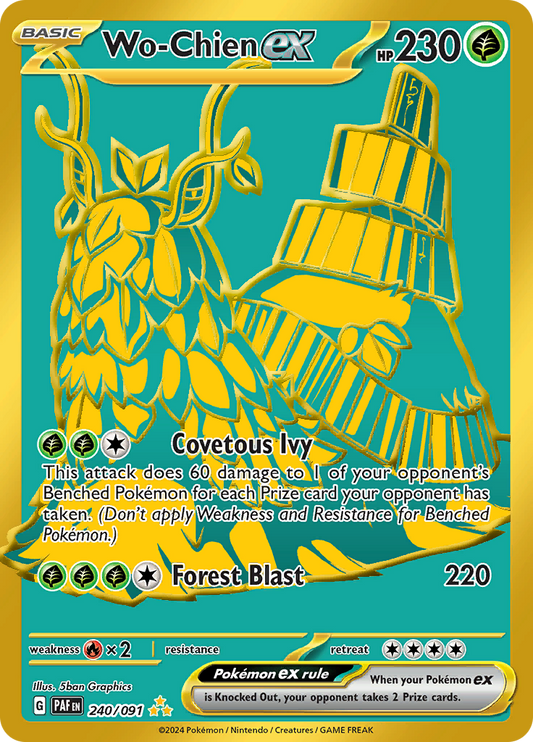 Wo-Chien ex - #240/91 - Pokémon Scarlet & Violet - Paldean Fates