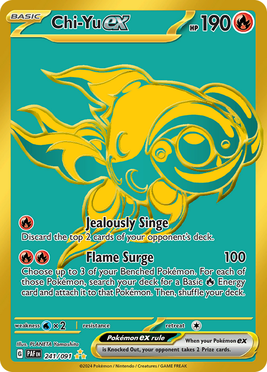 Chi-Yu ex - #241/91 - Pokémon Scarlet & Violet - Paldean Fates