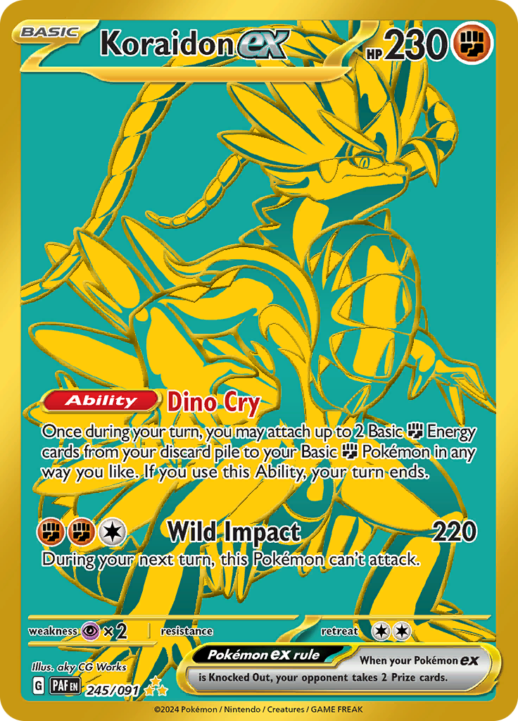 Koraidon ex - #245/91 - Pokémon Scarlet & Violet - Paldean Fates