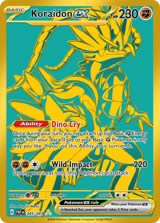 Koraidon ex - #245/91 - Pokémon Scarlet & Violet - Paldean Fates