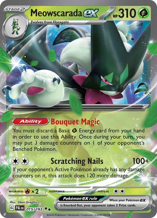 Meowscarada ex - #15/193 - Pokémon Scarlet & Violet - Paldea Evolved
