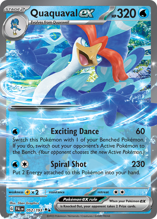 Quaquaval ex - #52/193 - Pokémon Scarlet & Violet - Paldea Evolved