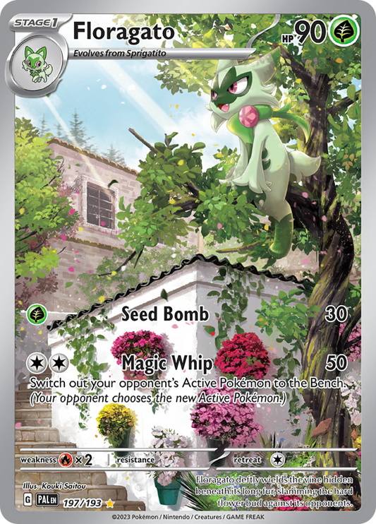 Floragato - #197/193 - Pokémon Scarlet & Violet - Paldea Evolved