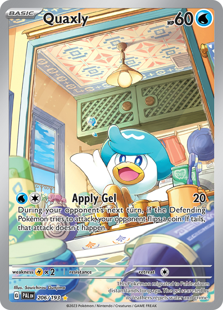 Quaxly - #206/193 - Pokémon Scarlet & Violet - Paldea Evolved