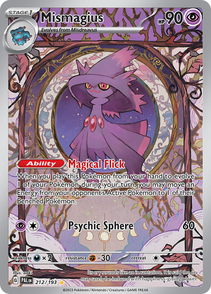 Mismagius - #212/193 - Pokémon Scarlet & Violet - Paldea Evolved