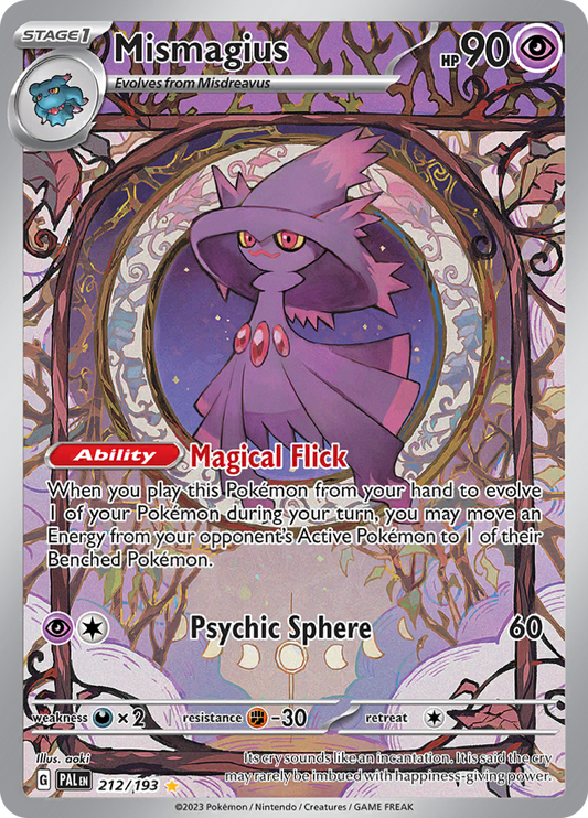 Mismagius - #212/193 - Pokémon Scarlet & Violet - Paldea Evolved