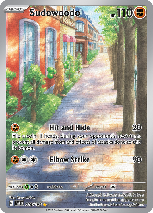 Sudowoodo - #219/193 - Pokémon Scarlet & Violet - Paldea Evolved