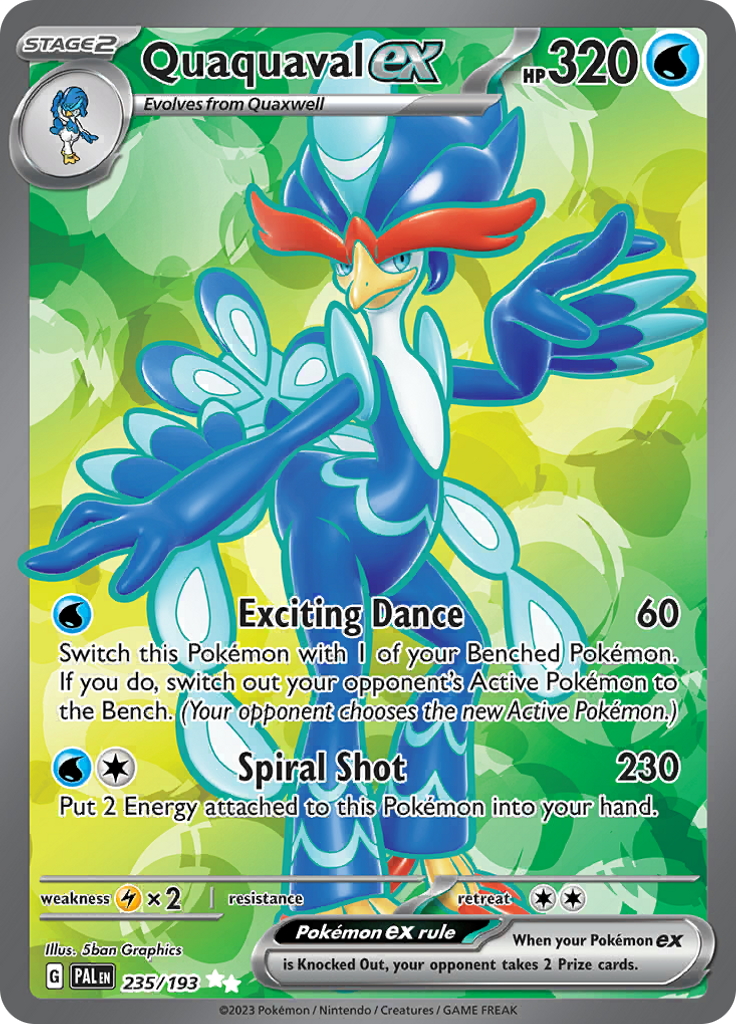 Quaquaval ex - #235/193 - Pokémon Scarlet & Violet - Paldea Evolved
