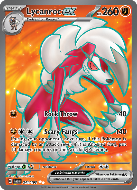 Lycanroc ex - #241/193 - Pokémon Scarlet & Violet - Paldea Evolved