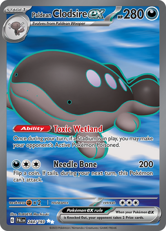 Paldean Clodsire ex - #244/193 - Pokémon Scarlet & Violet - Paldea Evolved