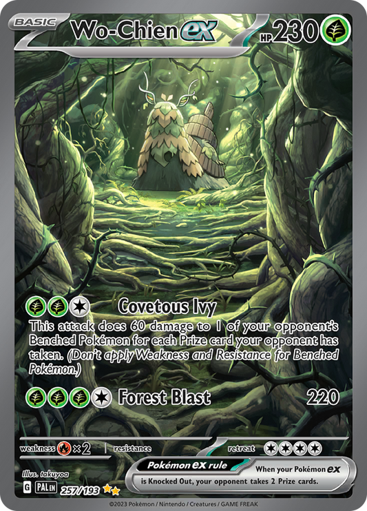 Wo-Chien ex - #257/193 - Pokémon Scarlet & Violet - Paldea Evolved