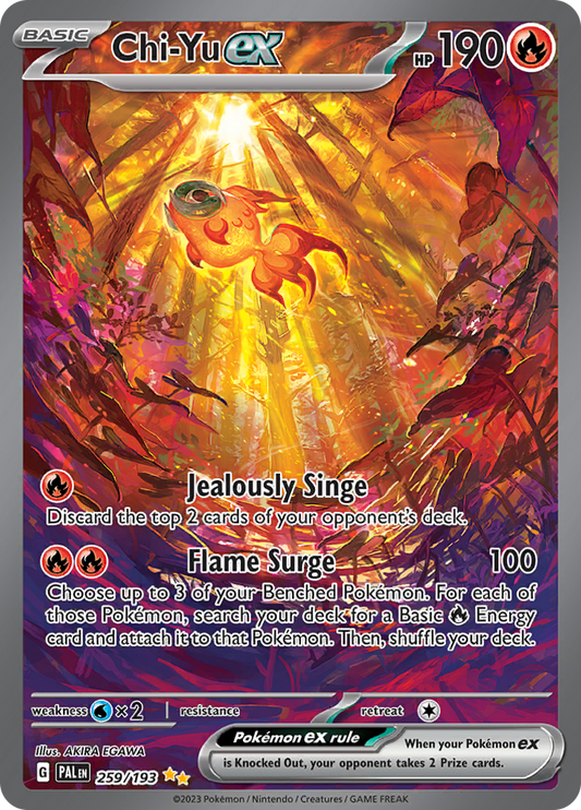 Chi-Yu ex - #259/193 - Pokémon Scarlet & Violet - Paldea Evolved