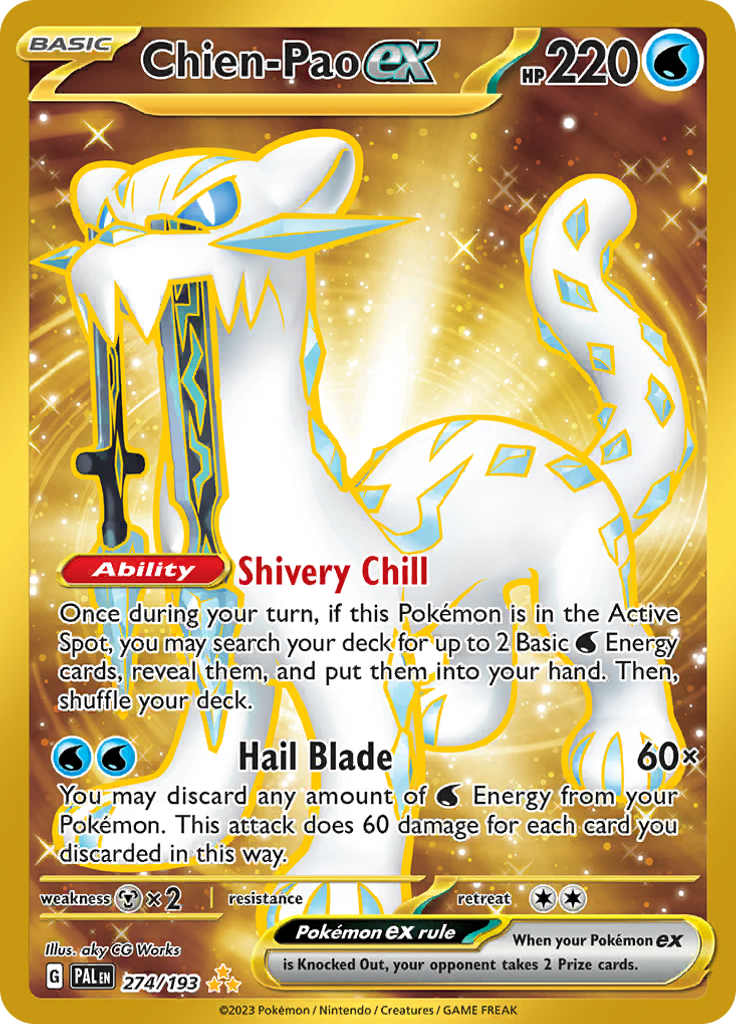 Chien-Pao ex - #274/193 - Pokémon Scarlet & Violet - Paldea Evolved