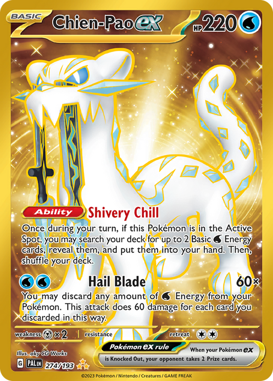 Chien-Pao ex - #274/193 - Pokémon Scarlet & Violet - Paldea Evolved