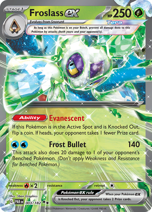 Frosslass ex - #3/182 - Pokémon Scarlet & Violet - Paradox Rift