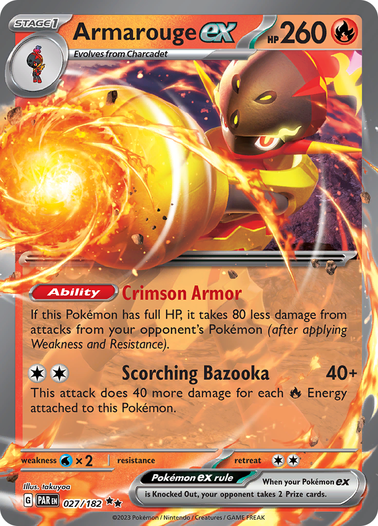 Armarouge ex - #27/182 - Pokémon Scarlet & Violet - Paradox Rift