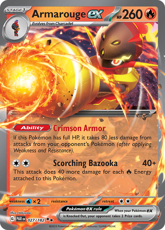 Armarouge ex - #27/182 - Pokémon Scarlet & Violet - Paradox Rift