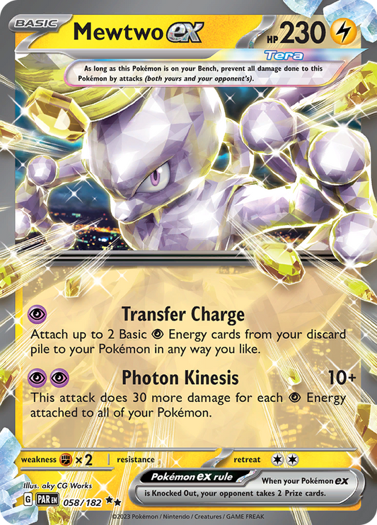 Mewtwo ex - #58/182 - Pokémon Scarlet & Violet - Paradox Rift