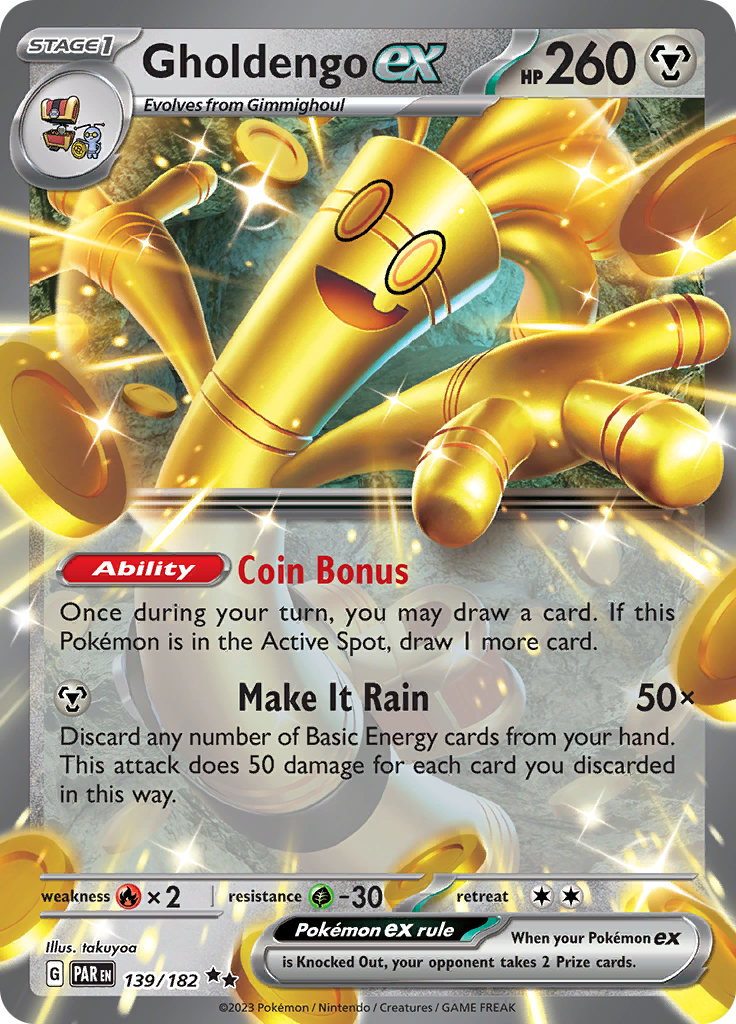 Gholdengo ex - #139/182 - Pokémon Scarlet & Violet - Paradox Rift