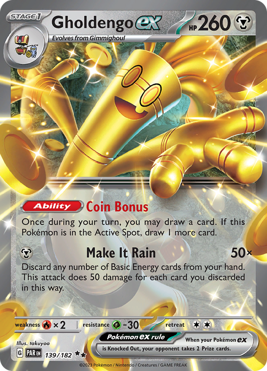 Gholdengo ex - #139/182 - Pokémon Scarlet & Violet - Paradox Rift