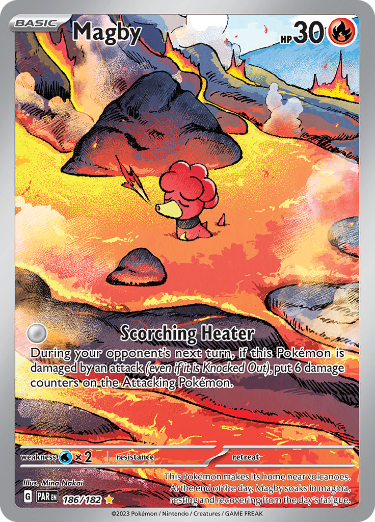 Magby - #186/182 - Pokémon Scarlet & Violet - Paradox Rift