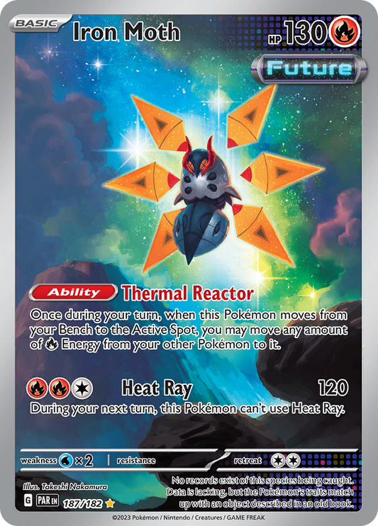 Iron Moth - #187/182 - Pokémon Scarlet & Violet - Paradox Rift
