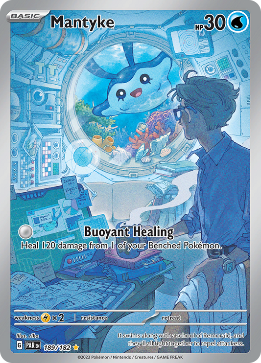 Mantyke - #189/182 - Pokémon Scarlet & Violet - Paradox Rift