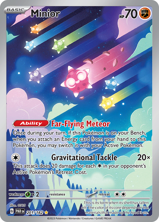 Minior - #201/182 - Pokémon Scarlet & Violet - Paradox Rift