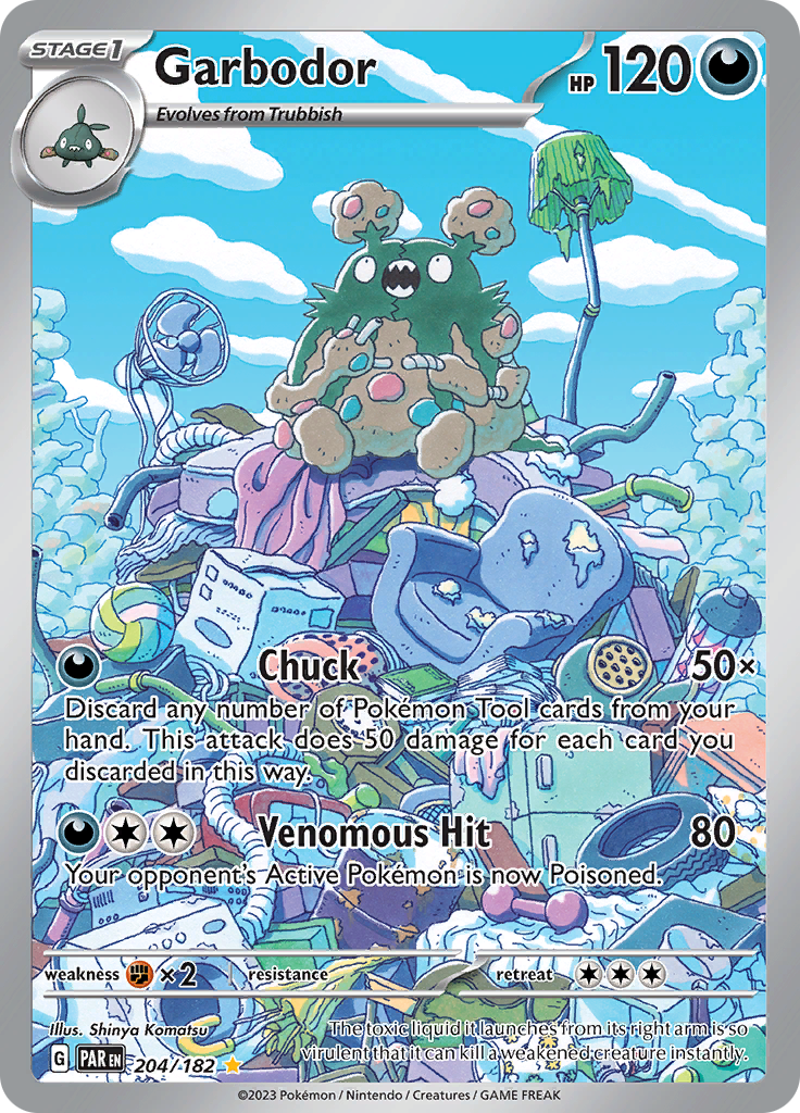 Garbodor - #204/182 - Pokémon Scarlet & Violet - Paradox Rift
