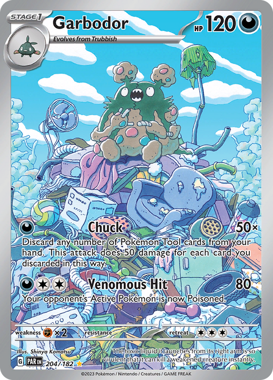 Garbodor - #204/182 - Pokémon Scarlet & Violet - Paradox Rift