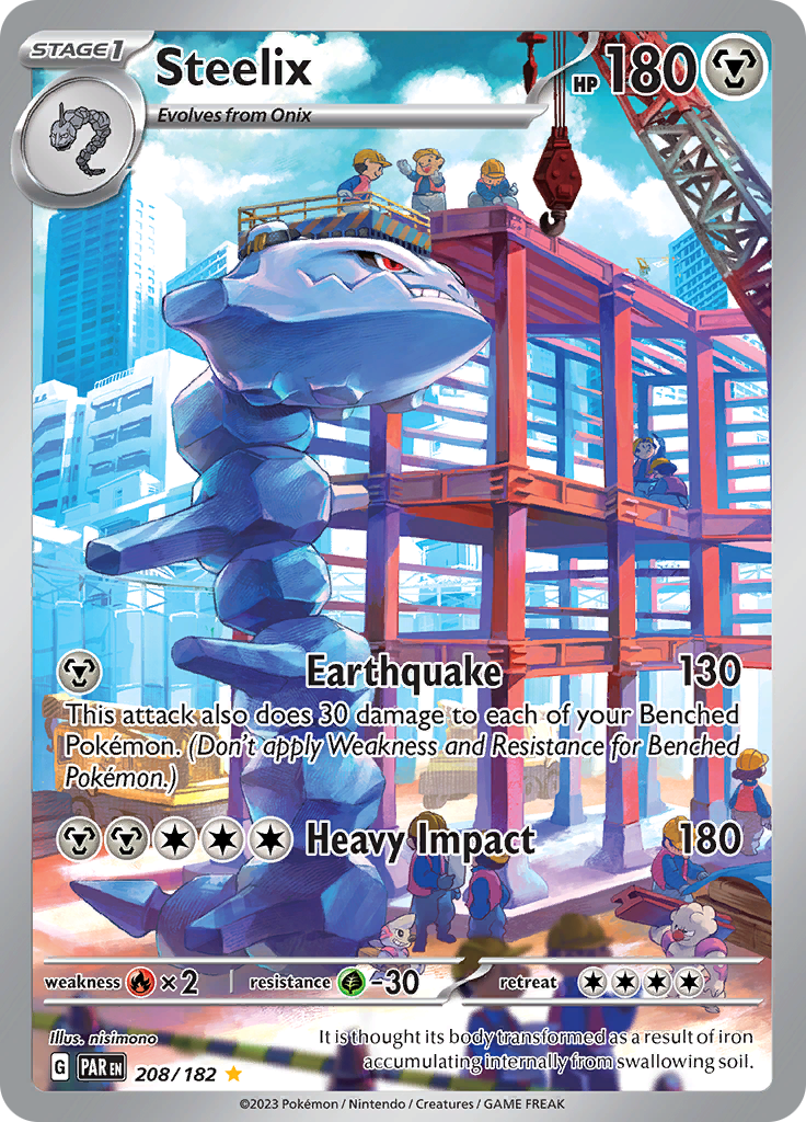 Steelix - #208/182 - Pokémon Scarlet & Violet - Paradox Rift