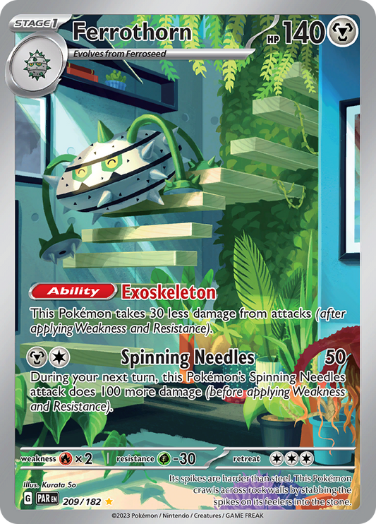 Ferrothorn - #209/182 - Pokémon Scarlet & Violet - Paradox Rift