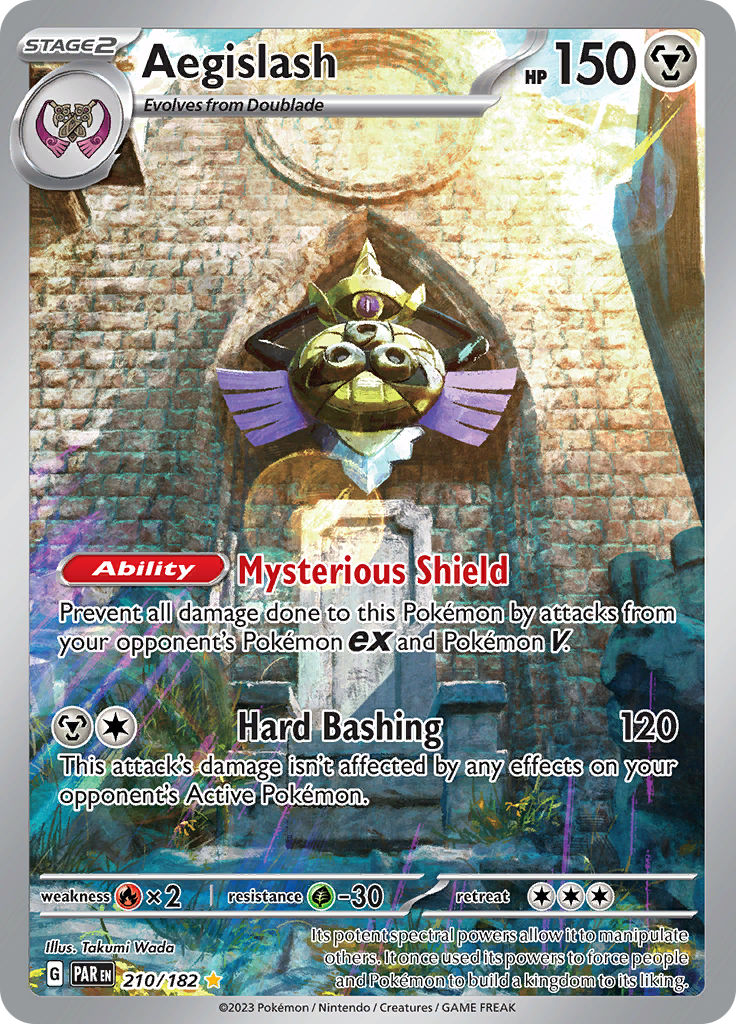 Aegislash - #210/182 - Pokémon Scarlet & Violet - Paradox Rift