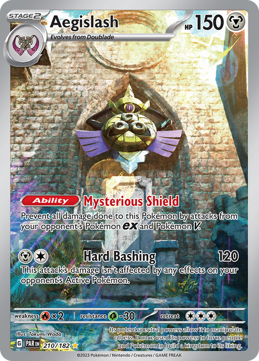 Aegislash - #210/182 - Pokémon Scarlet & Violet - Paradox Rift