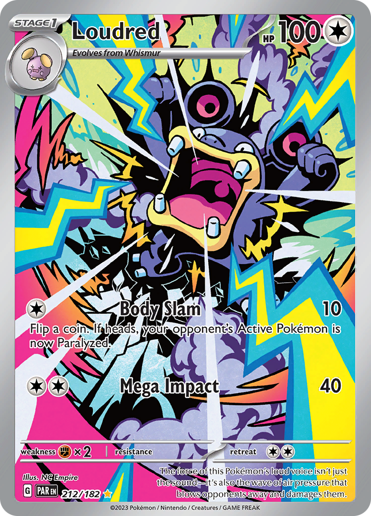 Loudred - #212/182 - Pokémon Scarlet & Violet - Paradox Rift