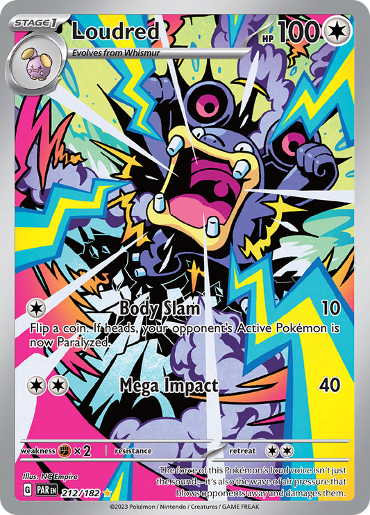 Loudred - #212/182 - Pokémon Scarlet & Violet - Paradox Rift