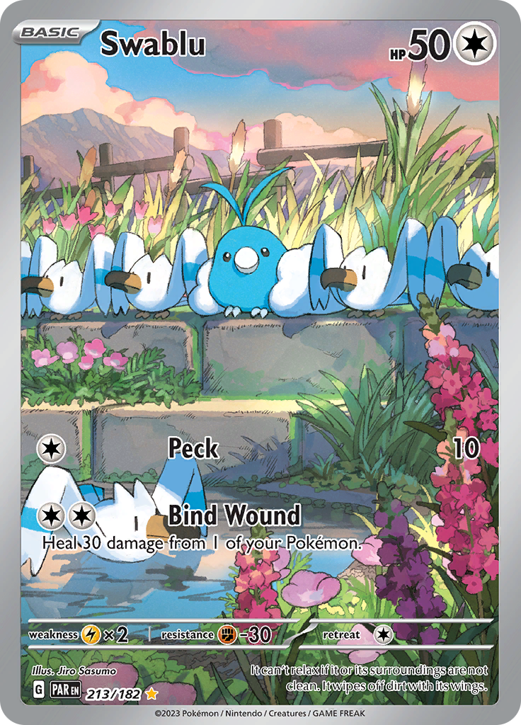 Swablu - #213/182 - Pokémon Scarlet & Violet - Paradox Rift