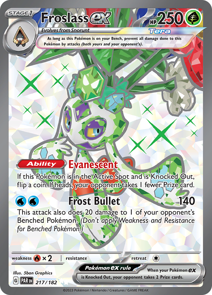 Frosslass ex - #217/182 - Pokémon Scarlet & Violet - Paradox Rift