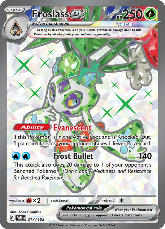 Frosslass ex - #217/182 - Pokémon Scarlet & Violet - Paradox Rift