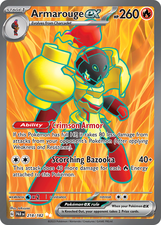 Armarouge ex - #218/182 - Pokémon Scarlet & Violet - Paradox Rift