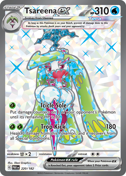 Tsareena ex - #220/182 - Pokémon Scarlet & Violet - Paradox Rift