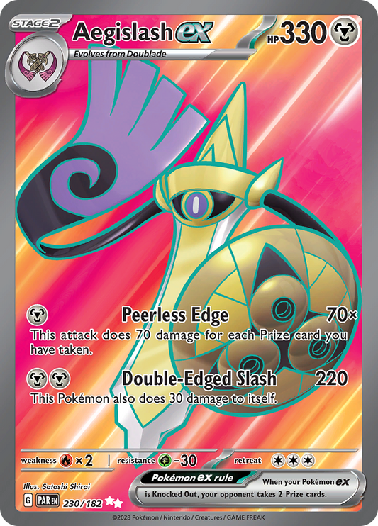 Aegislash ex - #230/182 - Pokémon Scarlet & Violet - Paradox Rift