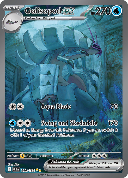 Golisopod ex - #246/182 - Pokémon Scarlet & Violet - Paradox Rift
