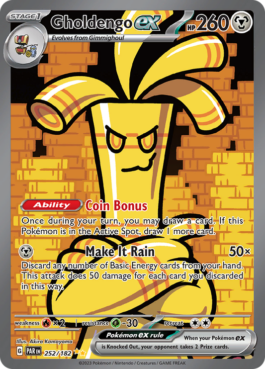 Gholdengo ex - #252/182 - Pokémon Scarlet & Violet - Paradox Rift