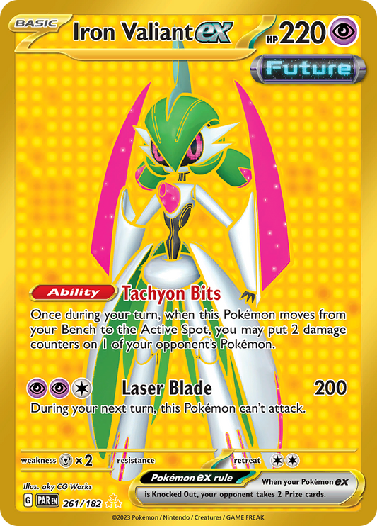 Iron Valiant ex - #261/182 - Pokémon Scarlet & Violet - Paradox Rift
