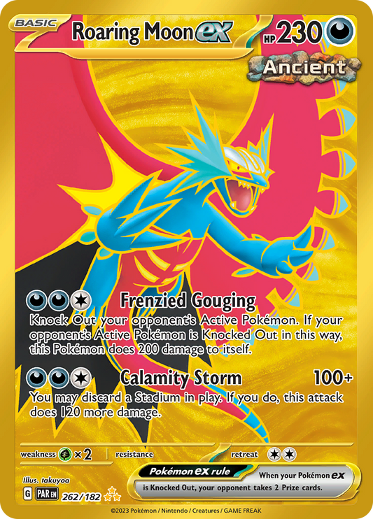 Roaring Moon ex - #262/182 - Pokémon Scarlet & Violet - Paradox Rift