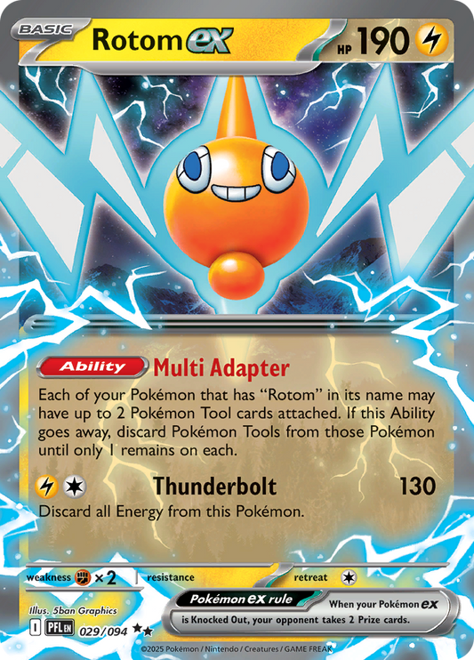 Rotom ex - #029/094 - Pokémon Mega Evolution - Phantasmal Flames