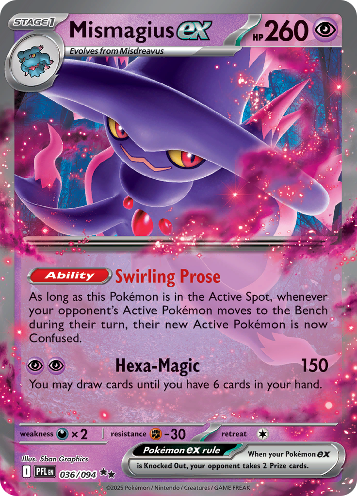 Mismagius ex - #036/094 - Pokémon Mega Evolution - Phantasmal Flames