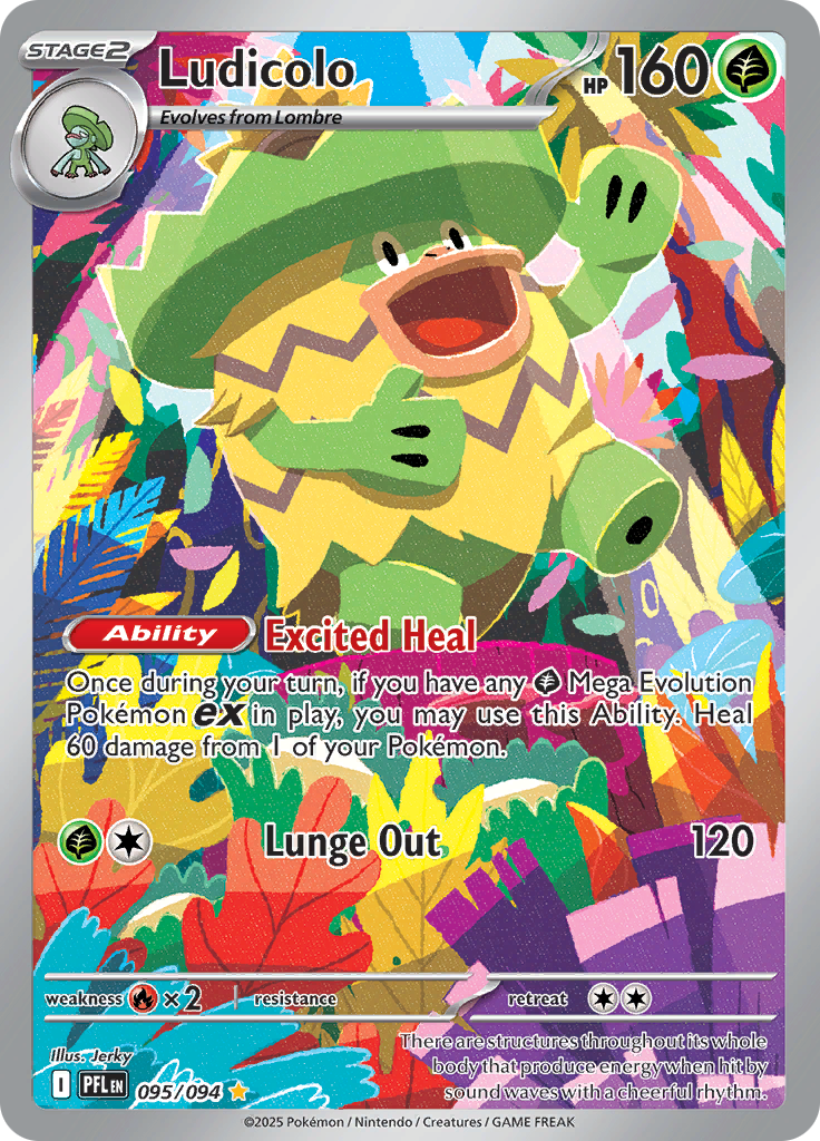 Ludicolo - #095/094 - Pokémon Mega Evolution - Phantasmal Flames
