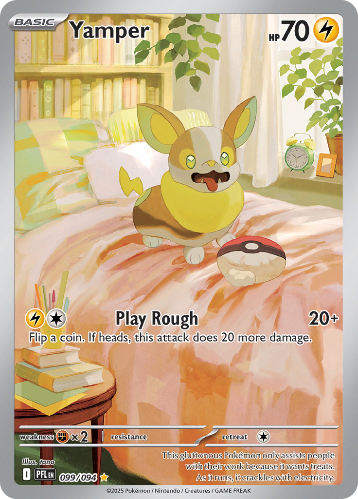 Yamper - #099/094 - Pokémon Mega Evolution - Phantasmal Flames